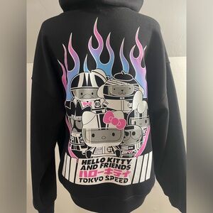 Hello Kitty and friends black “tokyo speed” zip up hoodie. Size xxl (19)